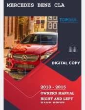 MERCEDES BENZ CLA 2013 2014 &2015 OWNERS MANUAL LHD&RHD